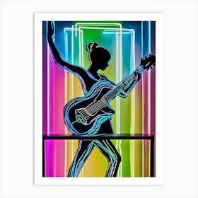 'Neon Girl' Art Print