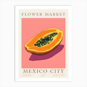 Flower Market Mexico City Art Print