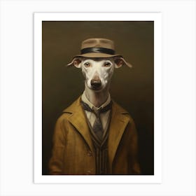 Gangster Dog Whippet Art Print