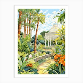 Harry P Leu Gardens Usa Modern Illustration 2 Art Print