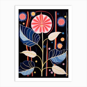 Moonflower 3 Hilma Af Klint Inspired Flower Illustration Art Print