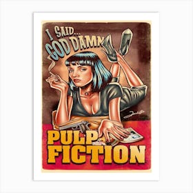 Pulp Fiction poster 2 Art Print