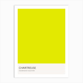 Chatreuse Colour Block Poster Art Print