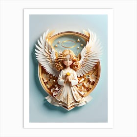 Angel In A Frame Art Print