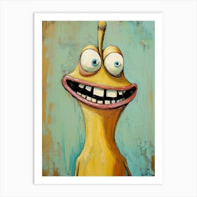 Monkey With Big Eyes Art Print