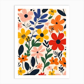 Floral Pattern 15 Art Print