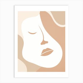 Woman'S Face 22 Art Print