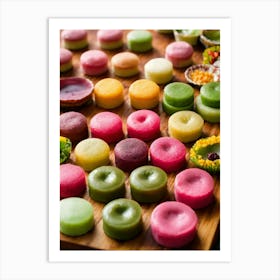 Colorful Macarons Art Print