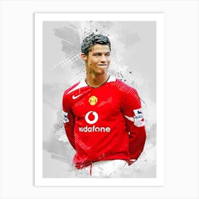 Cristiano Ronaldo Drawing Legend Art Print