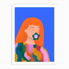 Exhale Flowers Art Print