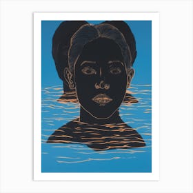 'The Girl In The Water' Art Print