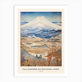 Fuji Hakone Izu National Park Japan 3 Poster Art Print