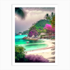 Phuket Thailand Soft Colours Tropical Destination Art Print