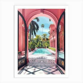 Pink Doorway 2 Art Print