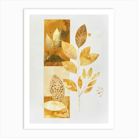 Gold Leaf 32 Art Print