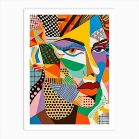 Abstract Portrait Of A Woman 104 Art Print