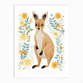 Baby Animal Illustration  Kangaroo 2 Art Print