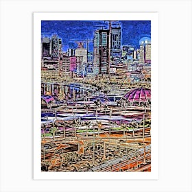 Luanda City Of Angola Art Print