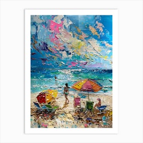 Colorful Beach 6 Art Print