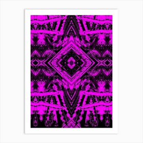 Pink Psychedelic Pattern Art Print