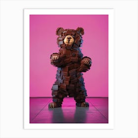 Chocolate Bear Art Print