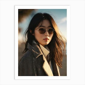 Asian Woman In Sunglasses 1 Art Print