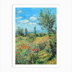 Poppies In The Meadow 17 Art Print