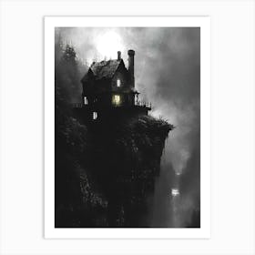 Villa on a brink Art Print