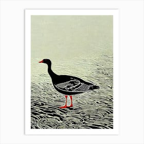 Goose 2 Linocut Bird Art Print