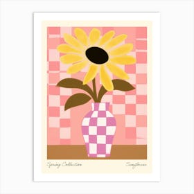 Spring Collection Sunflower Flower Vase 5 Art Print