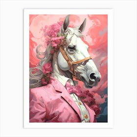 Pink Horse Art Print