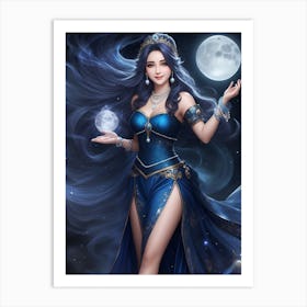 Moon Goddess Art Print