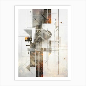 Poster Geometrical Abstraction Illustration Art 07 Art Print