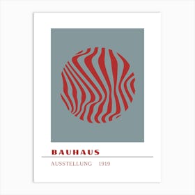 Bauhaus Red Exhibition 4 Art Print