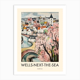 Wells Next The Sea (Norfolk) Painting 3 Travel Poster Art Print