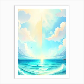 Ocean Background Art Print