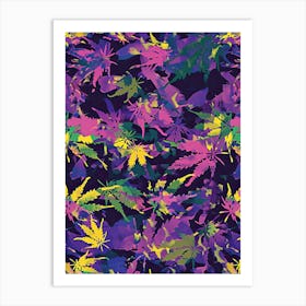 Cannabis Glow Art Print