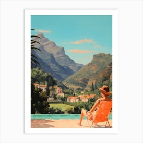 Vacation By The Pool 4 Art Print