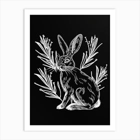 Belgian Hare Minimalist Illustration 3 Art Print