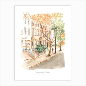 Greenwich Village New York City Art Print