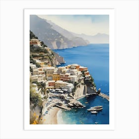 Summer In Positano Painting (14) 1 Art Print