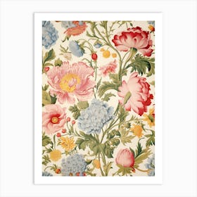 Floral Wallpaper 204 Art Print