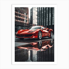 Ferrari F8 Sports Car Art Print