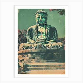 Great Buddha Of Kamakura Mid Century Modern 1 Art Print