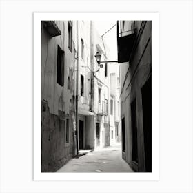 Split, Croatia, Photography In Black And White 2 Art Print