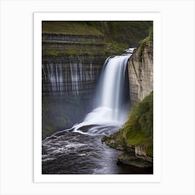 High Force Waterfall, United Kingdom Realistic Photograph (1) Art Print