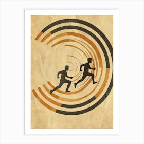 Runner'S Race Art Print
