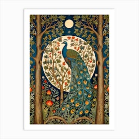 William Morris Peacock In The Forest Art Print