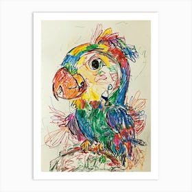 Colorful Parrot 6 Art Print