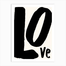 Love Typography Art Print